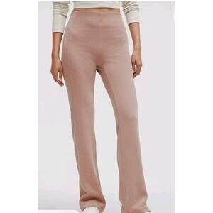 NWOT Lululemon Ribbed Softstreme Flared Pants Regular Rose Size 8